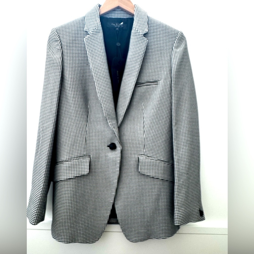 Rag & Bone Andre Check Blazer Sz 2